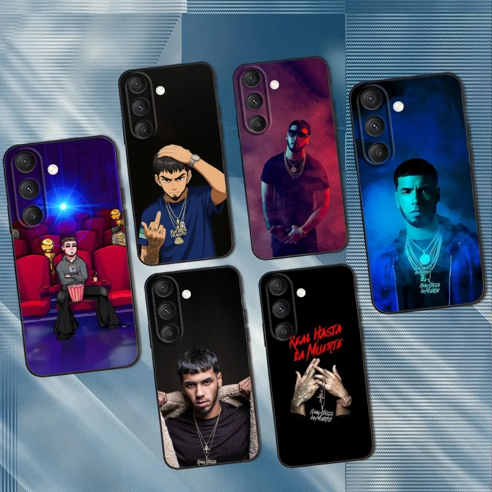 

Rapper A- Anuel AA Real Phone Case For Samsung S25,S24,S23,S22,S21,S20,S10,Ultra,Plus,Lite,FE,Soft Silicone Black Cover