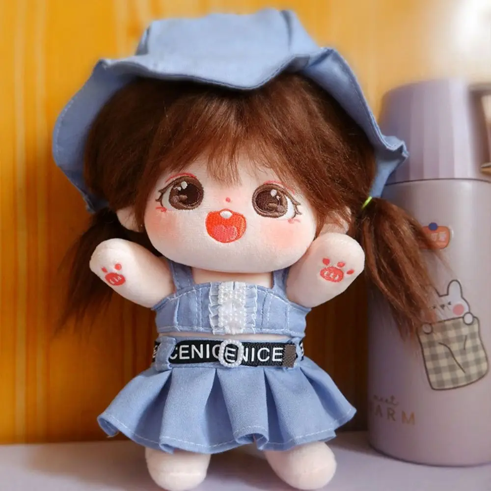 T-shirt 15/20 Cm Katoenen Poppenkleertjes Lolita Jurk Diy Kleding Idool Poppenkleertjes Prinses Rok Dress Up knuffel Kleding