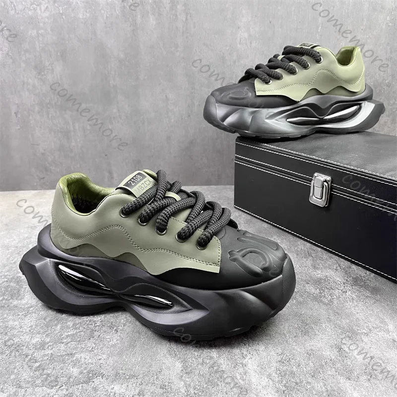 Men's Casual Runing Sports Shoes Thick Soles Increased Height Fashion Male Sneakers Outdoor Anti Slip Women's Plus Size Footwear
