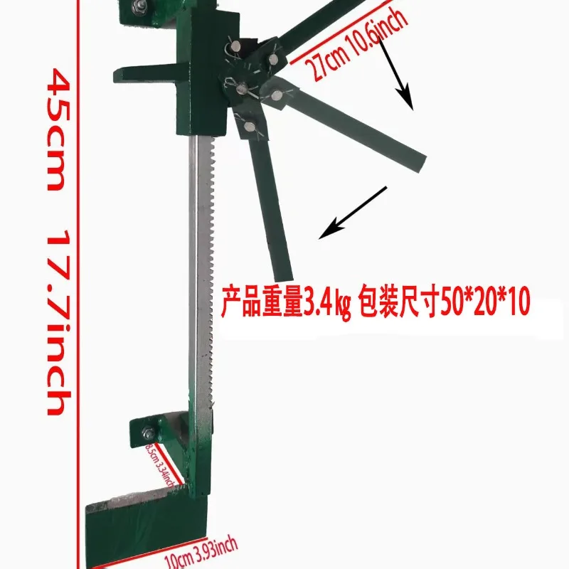 Manual wall-mounted wood splitter for fireplaces, home, commercial, and outdoor use 1pcs