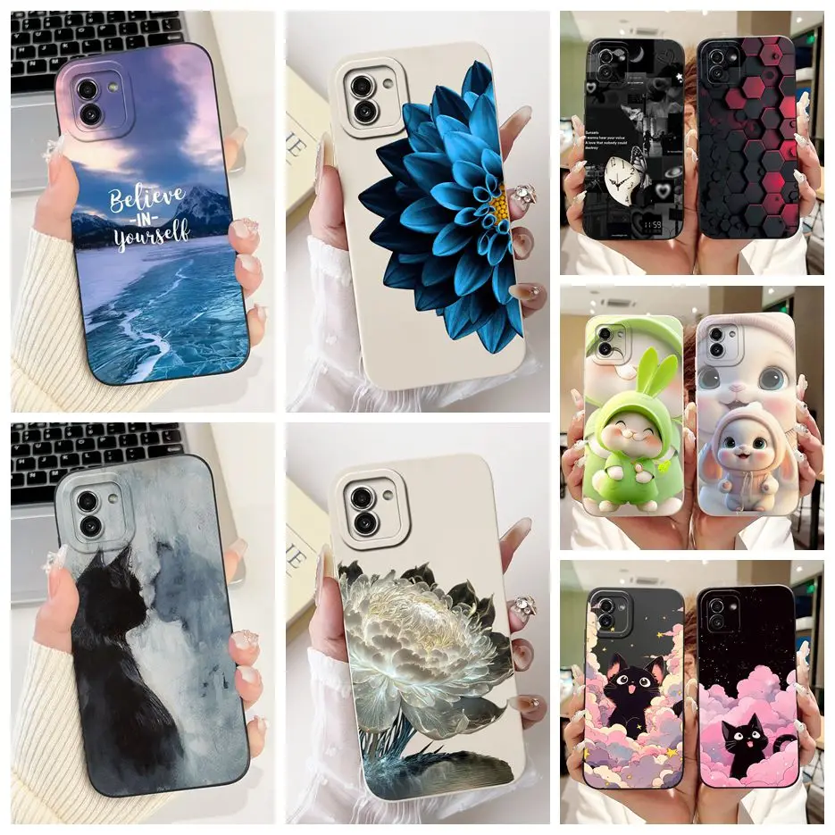 Für Samsung Galaxy A03 4G Fall SM-A035F Neue Candy Painted Abdeckung Weiche TPU Telefon Fall Für Samsung A03 Core A 03s Galaxy A03s Taschen