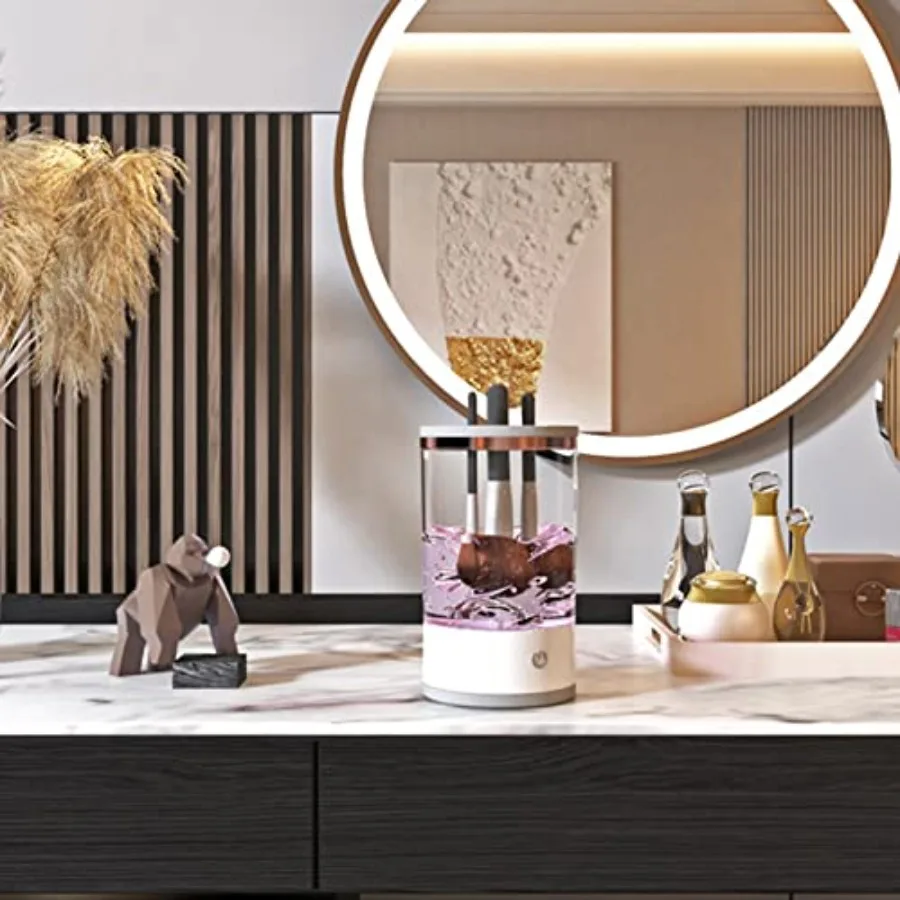 Makeup Brush Cleaner Machine 7000 RPM Rotational Speed Electric Makeup Brush Cleaner Machine Automatic Cosmetic Makeup Brush Cl