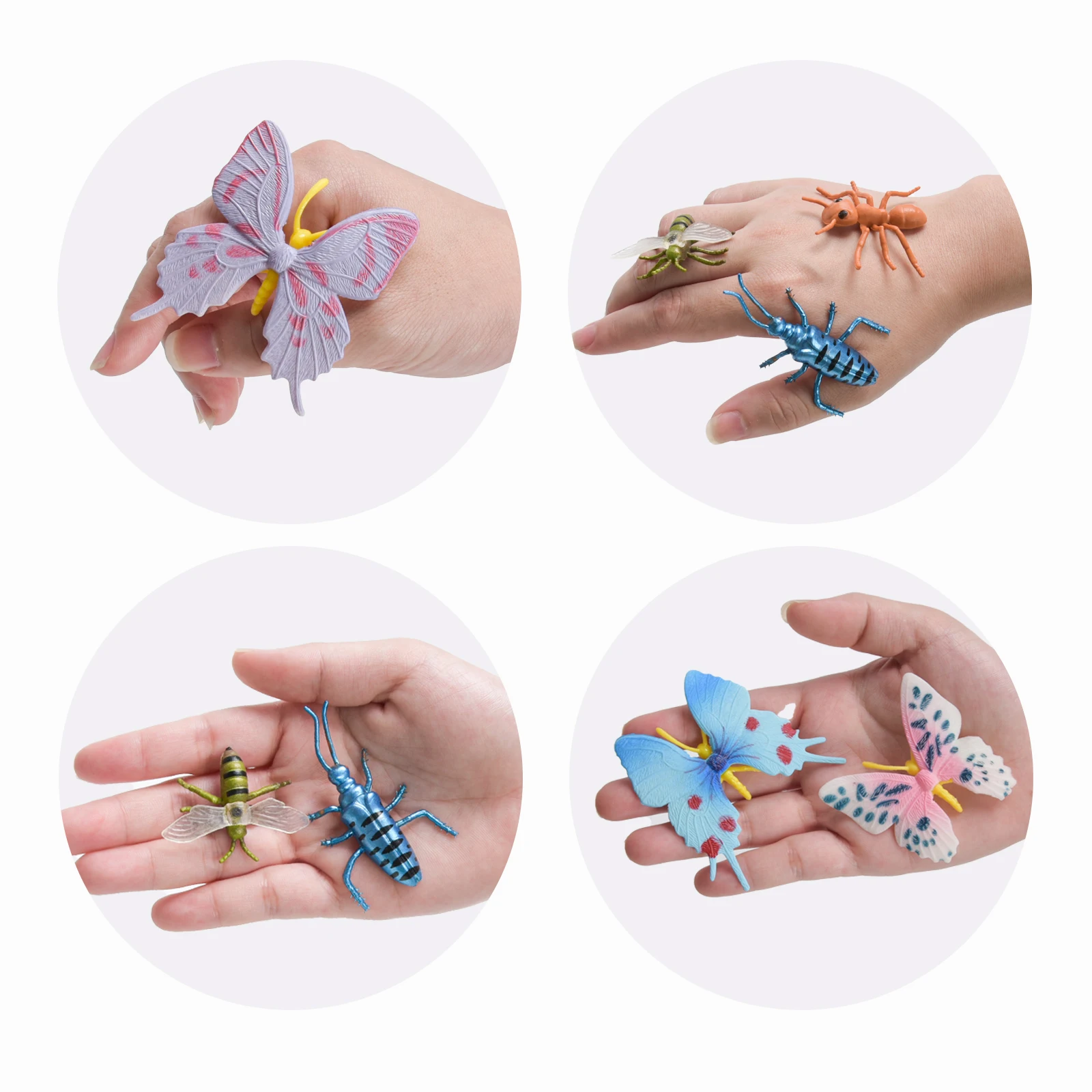 لعبة محاكاة نموذج حشرة ، حشرة صغيرة ، خنفساء عنكبوت ، عقرب ، مجوهرات فراشة ، هدية مهرجان ، حفلة ، 12: 17 ، 22