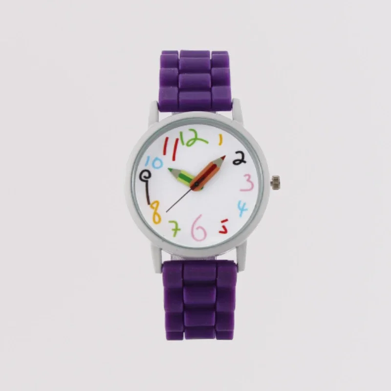 Reloj de pulsera Digital con correa de silicona para niños, cronógrafo creativo de dibujos animados, esfera redonda, puntero de moda, cuarzo, niño, niña, estudiante