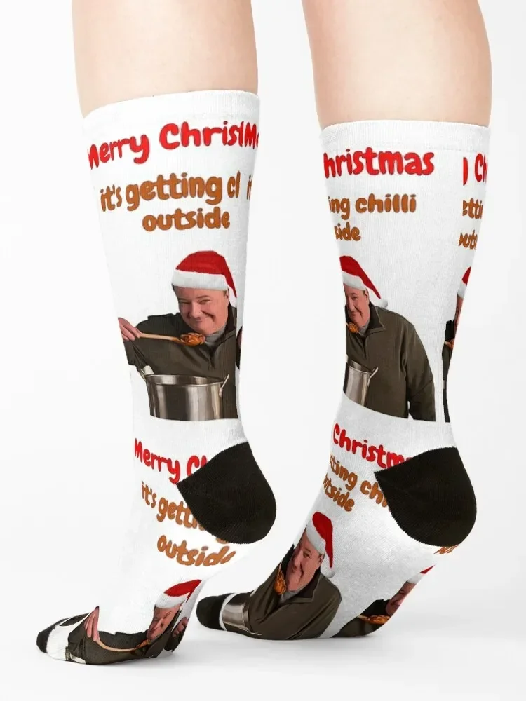 The Office Christmas, Kevins famous chilli card and gifts, Willow Days Socks man Men's Run winter Men Socks Women's