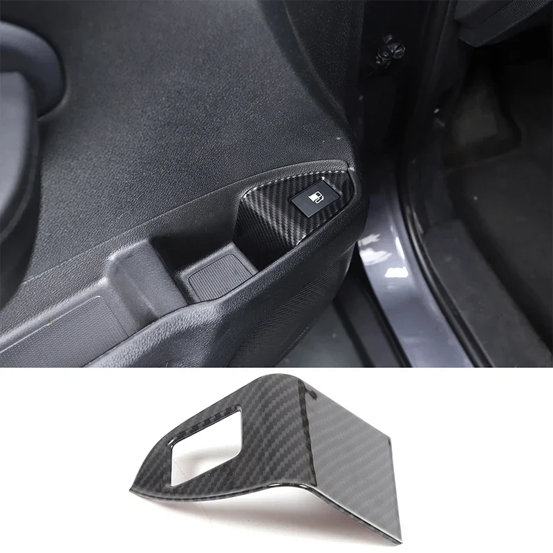 

For Honda Pilot 2015-2022 ABS Carbon Fiber Style Car Fuel Cap Switch Frame Decorative Cover Interior Accessories