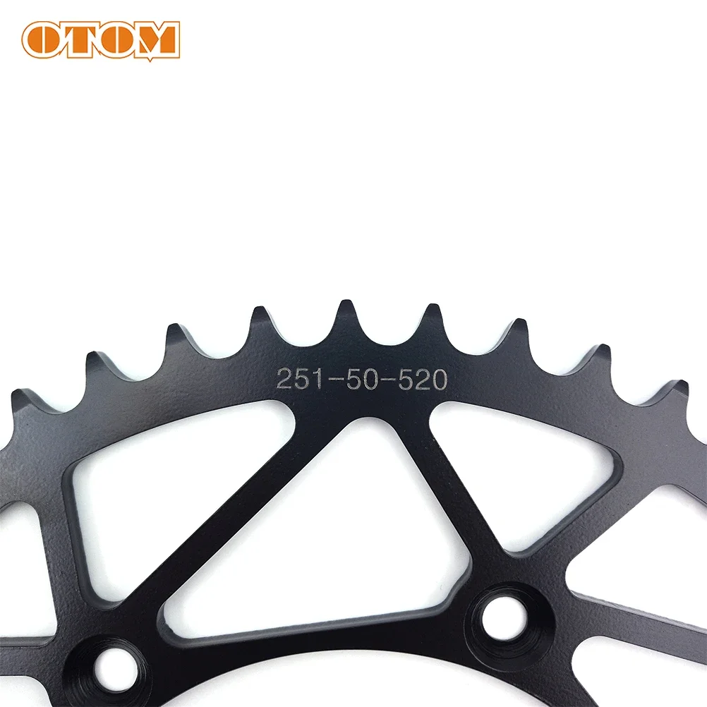 OTOM 50T Motorcycle Rear Sprocket 520 Chain Motocross Gear For YAMAHA YZ125 YZ250 YZ250F YZ250FX YZ450F YZ450FX WR250F WR450F