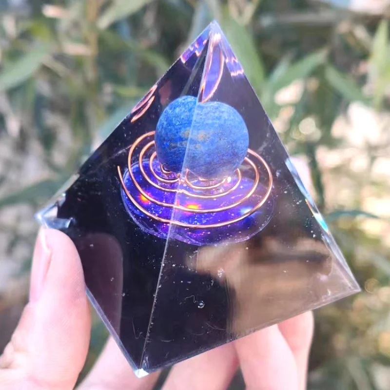Pyramid Crystal Gravel Epoxy Resin Home Desktop Handmade Ornament Gift