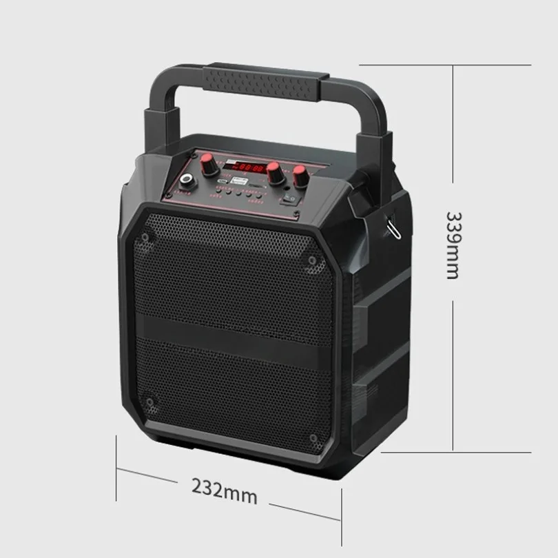 K97 Portable Outdoor Bluetooth Speaker Heavy Bass Subwoofer Wireless Audio Player for Square Dance