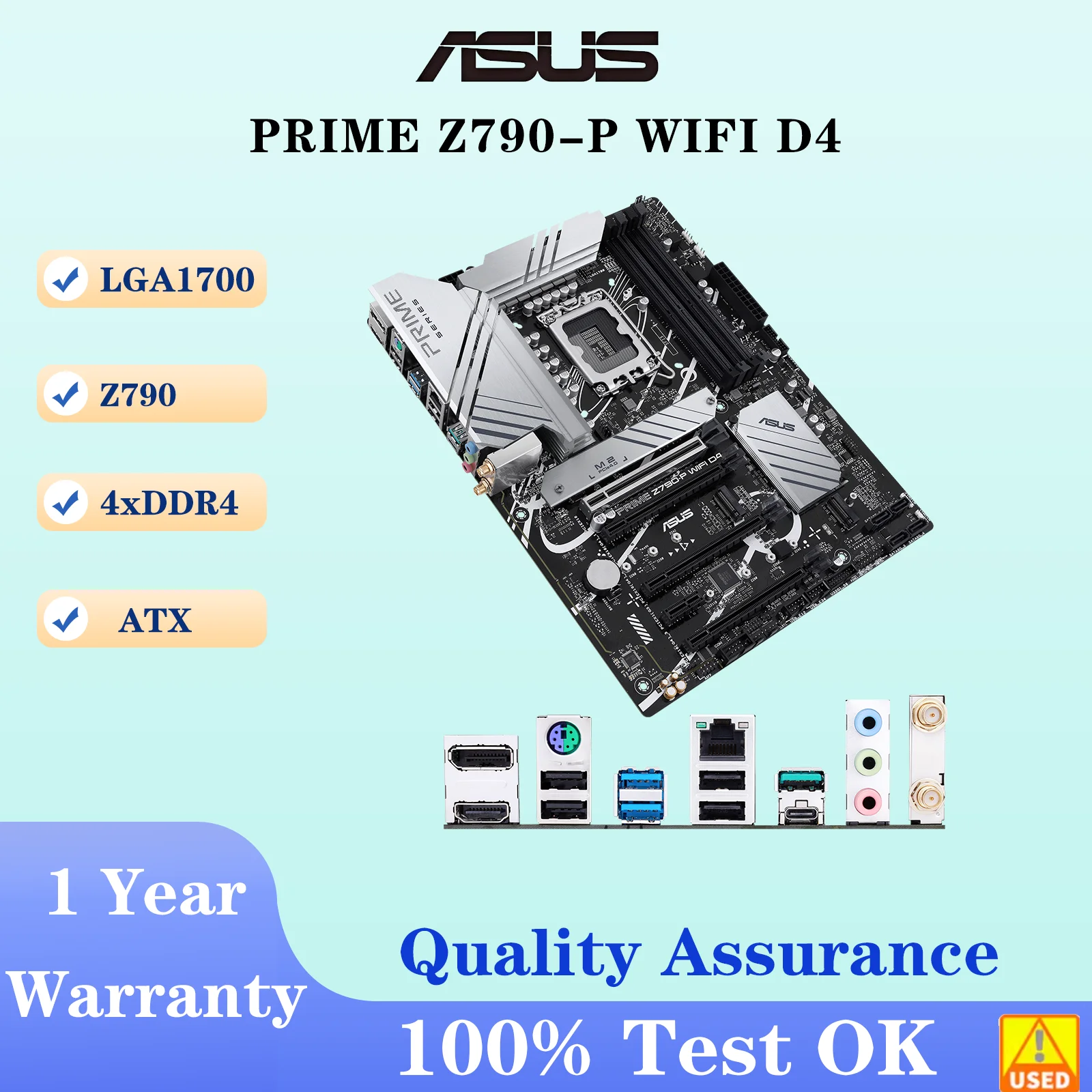 ASUS PRIME Z790-P WIFI D4 placa base Socket LGA1700 CPU DDR4 5333(O.C) Chipset de memoria Z790 ATX placa base
