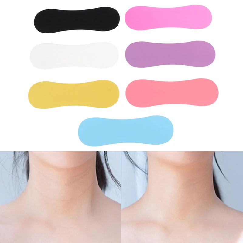 Silicone Anti-rugas Neck Pad, Skin Care Lifting Tool, Etiqueta da remoção do enrugamento, Anti-envelhecimento, Patch reutilizável, Multi Color, 1pc