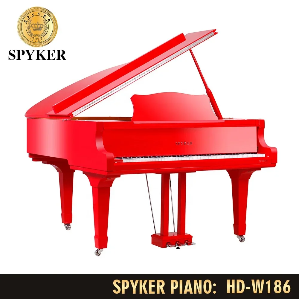 High Quality Self-playing Grand Digital Piano, Cheap Player Piano, Smart Piano Wholesale HD-W186 Red Polish