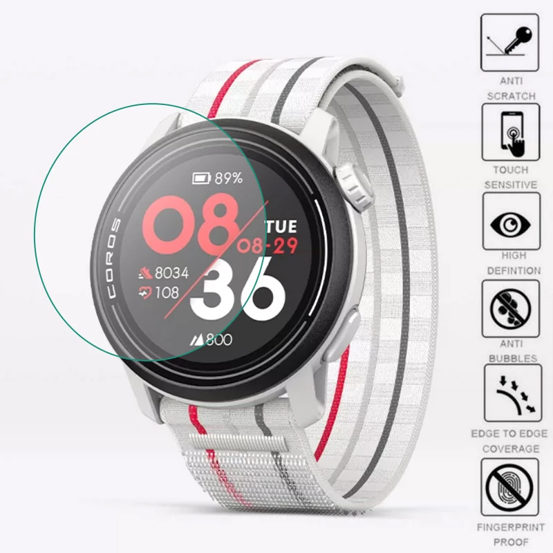 Película protectora suave de TPU para Coros PACE 3, 2, APEX, 46mm, 42mm, Pro VERTIX 2, cubierta protectora de pantalla para reloj inteligente, accesorios 2pro, 5 piezas