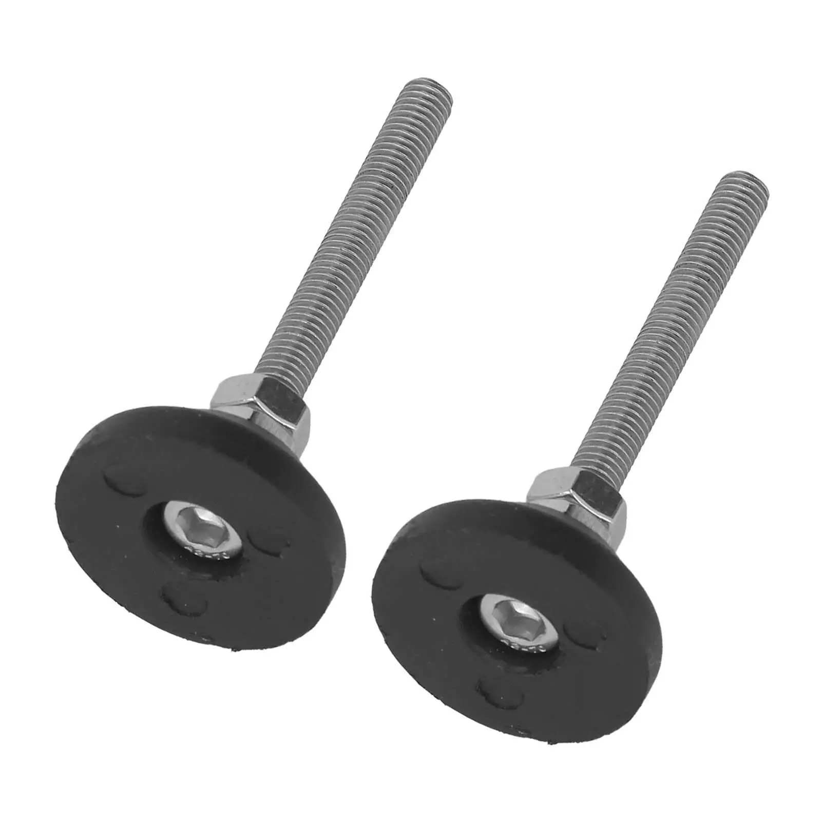 Almofadas de nivelamento de móveis ajustáveis de 2 peças-base de borracha de náilon durável, tamanho D30xM6x50, perfeito para uso doméstico