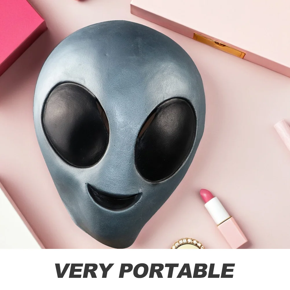 Maschera alieno di Halloween Testa intera in lattice Costume in maschera Copricapo Spaventoso Festa decorativa Prop Viso Cosplay Halloween