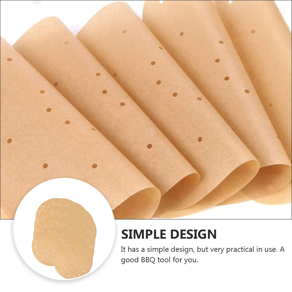 

200pcs Bbq Paper Non Stick Baking Paper For Oven Grilling Barbecue Supplies Lightweight Steamer Sheet Cooking Tool