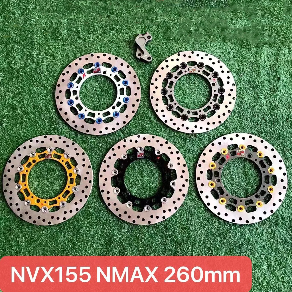 Motorcycle Modified Brake Disc NMAX NVX155 260mm Front Disc Brake Disc CNC Modified Brake Pad Southeast Asia Motorcycle Parts