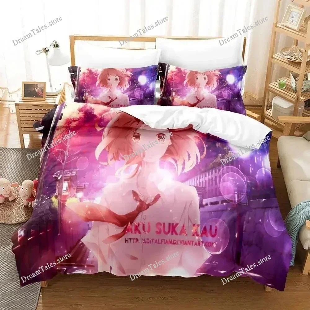 

3D Printed Anime AO HARU RIDE Bedding Set Duvet Cover Bedroom Comforter Single Twin King _Size Quilt Cover Home Textiles