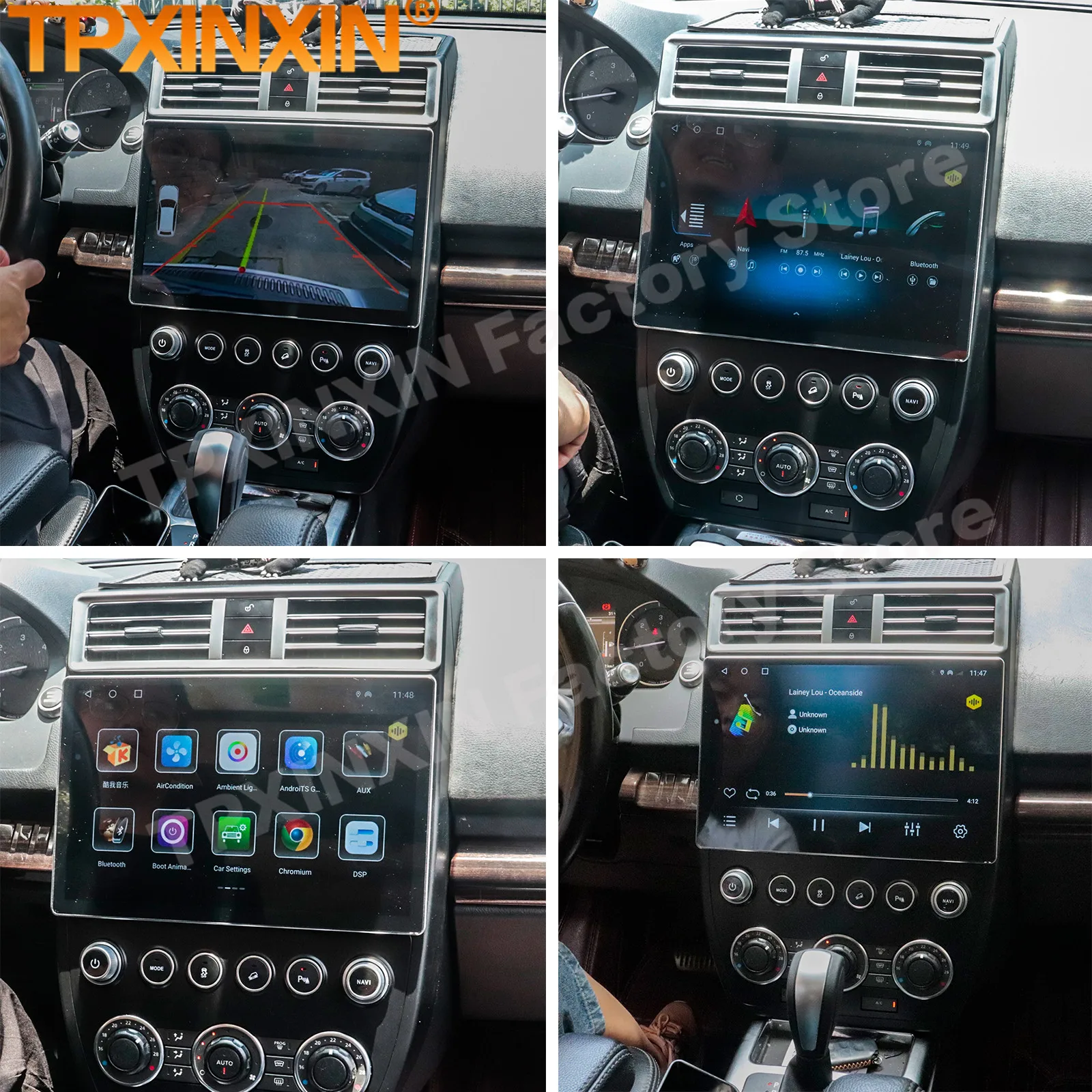 13.6 Inch Automotive Multimedia Android Player For Land Rover Freelander 2 2006 2007 2008 2009 2010-2015 GPS Receiver  Head Unit