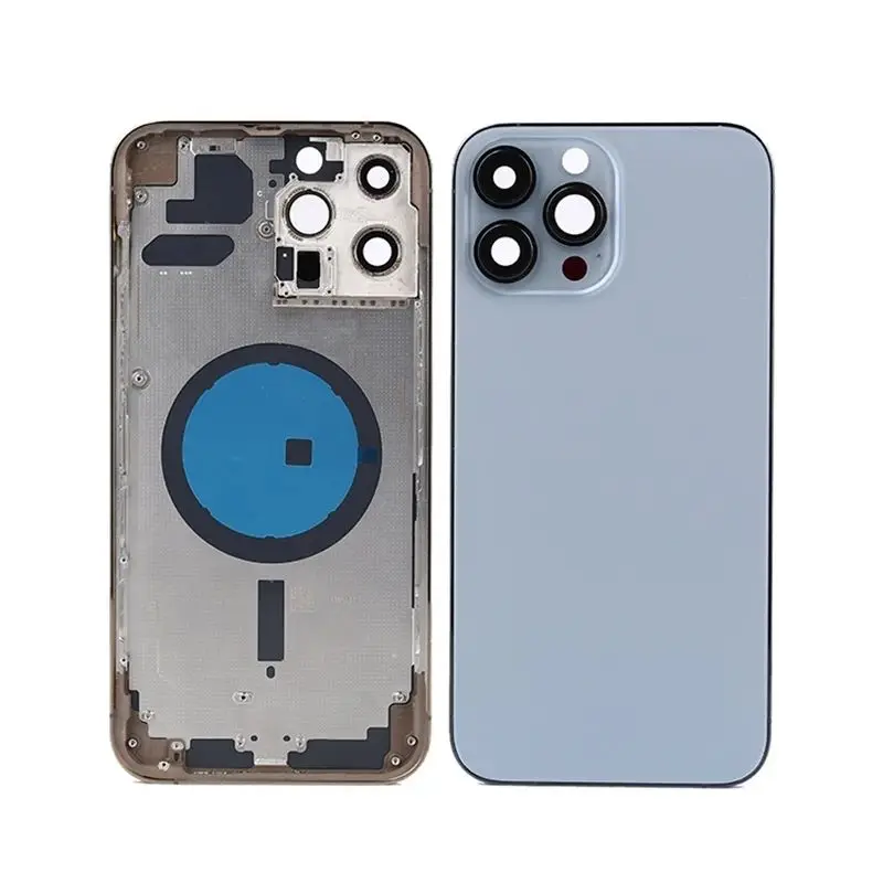 Battery Back Housing For iPhone 13 13PRO 13PROMAX Housing Back Cover+Mid Chassis Frame+SIM Tray+Side Key 13 Pro Max Middle Frame