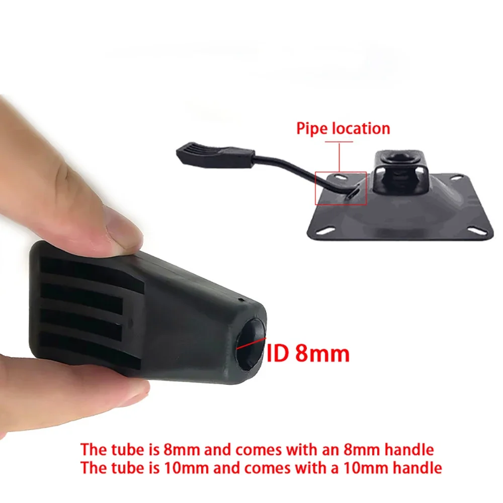 2-30Pcs Universal Handle Office Chair Accessories 8mm 10mm Lift Chair Control Handle PE Plastic Swivel Chair Tray