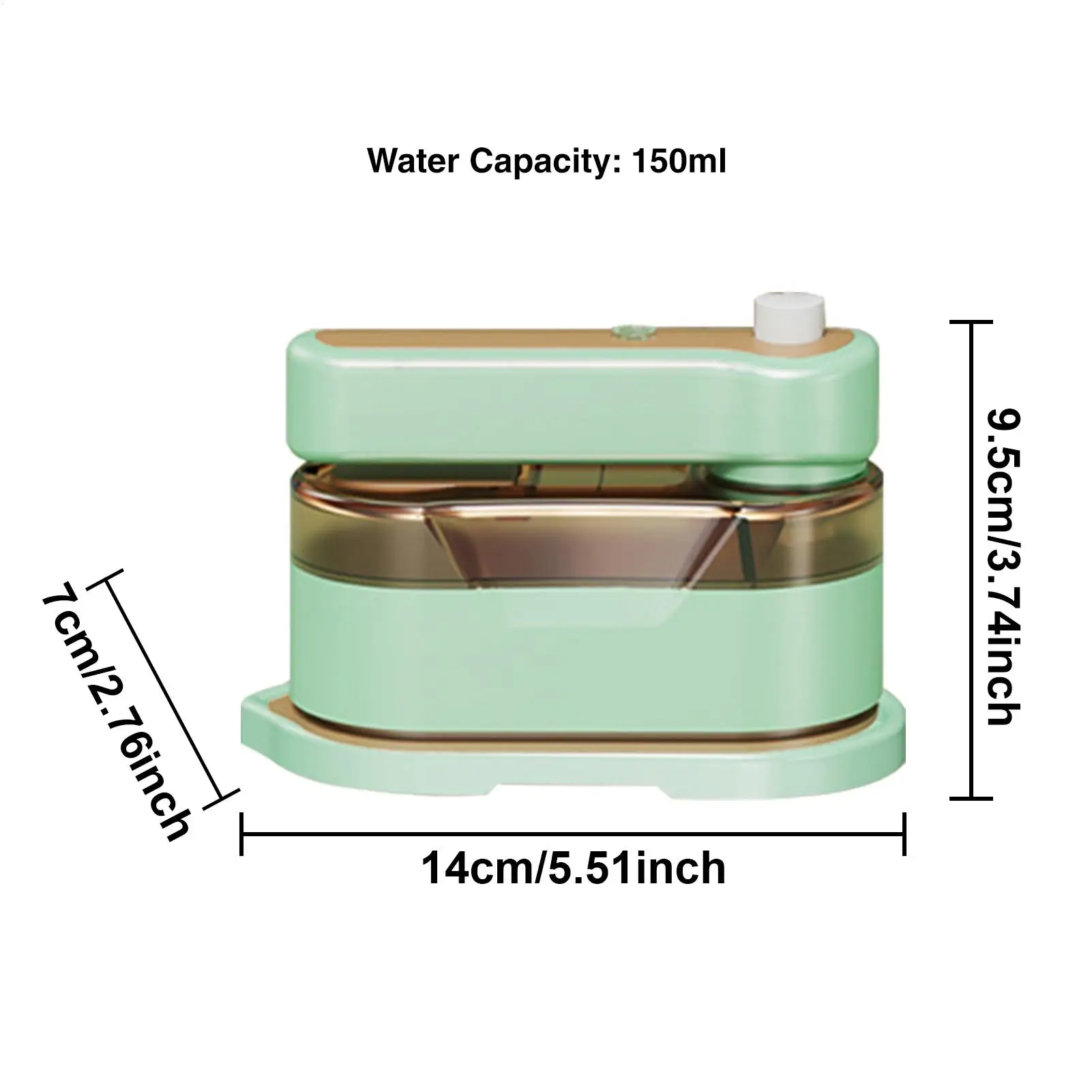 

Clothes Steamer Portable Fabric Steamers Travel 180 Degree Swivel Handle Clothing Garment Smoother Steam Iron For Vacation