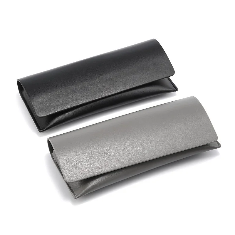 

Fashion Solid Color Leather Soft Sunglasses Protective Case Eye Glasses Box Bag Reading Eyeglasses Protector Accessories