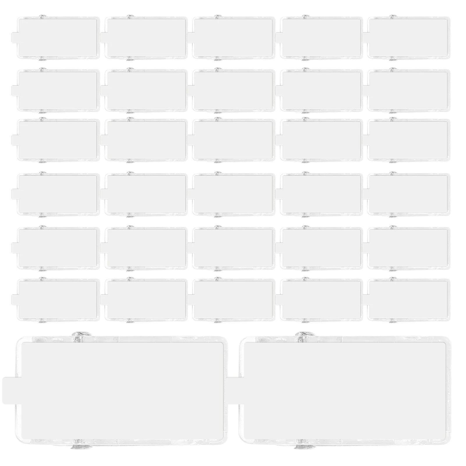 

50pcs Spring Transparent Wall Tapestry Clips Poster Wall Clip Plastic Sticky Photo Clips For Id Cards Badges Office Business