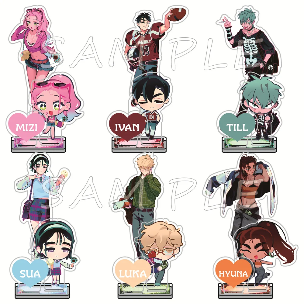 Alien Stage 15cm Triple Insert Acrylic Stand Figures Keychain Game Merch Desktop Tabletop Decor Ornament Otaku Cosplay Gift