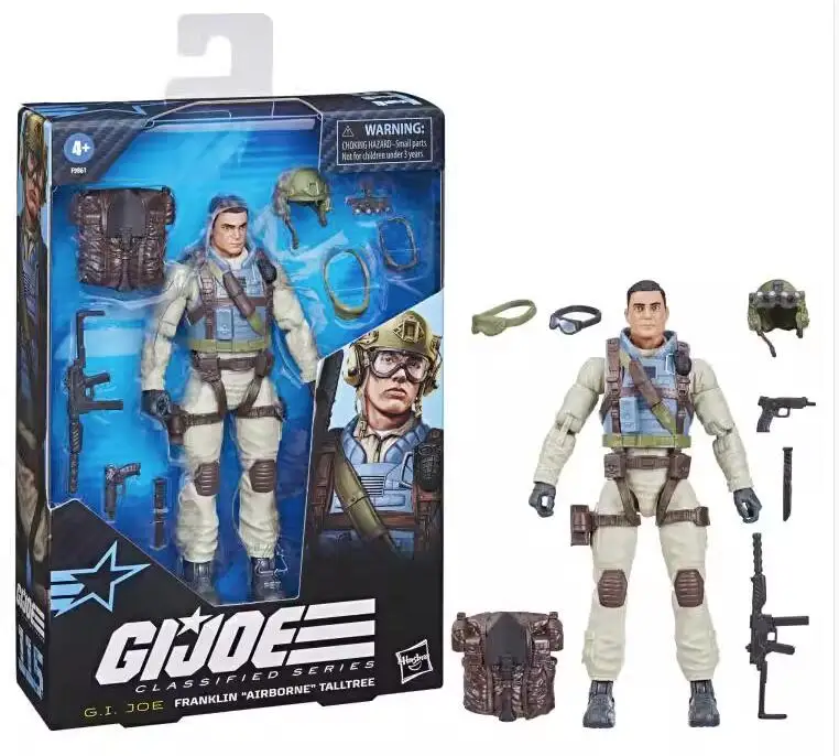 جي آي. سلسلة جو المصنفة # 114 بوا الكبير # 115 فرانكلين تاليتري المحمولة جواً # 116 ركلة سريعة # مجسم حركة 117 تكنو فايبر 6 بوصة