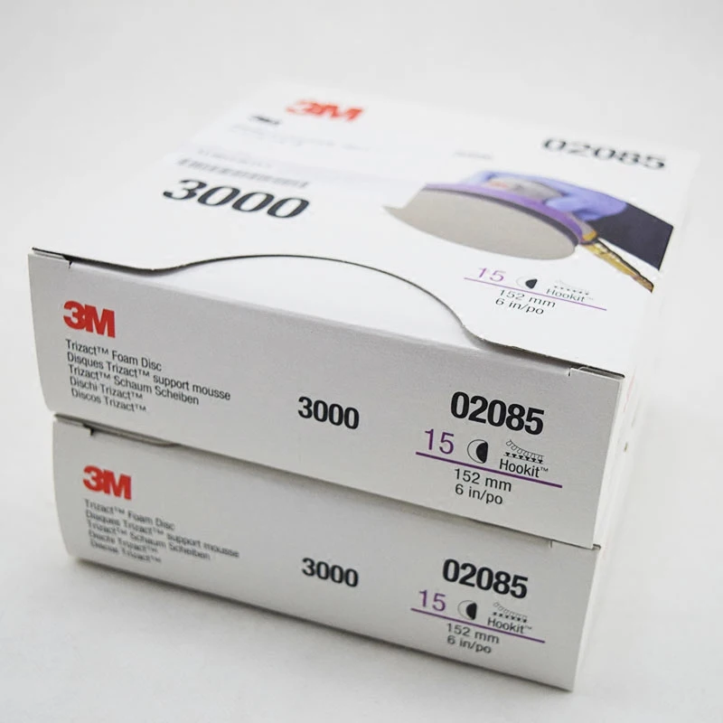 3m Trizact الهرم القرص الإسفنج الصنفرة P3000 P5000 الدقة طحن 6 "152 مللي متر لتلميع طلاء السيارات السيارات
