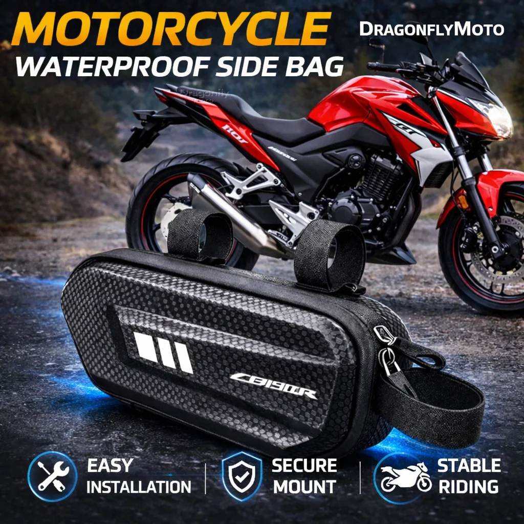 

Large Capacity Motorcycle Side Bag For Honda CB190R CB 190R 2022 2021 2020 Waterproof Multifunctional Storage Pouch Hanging Bag