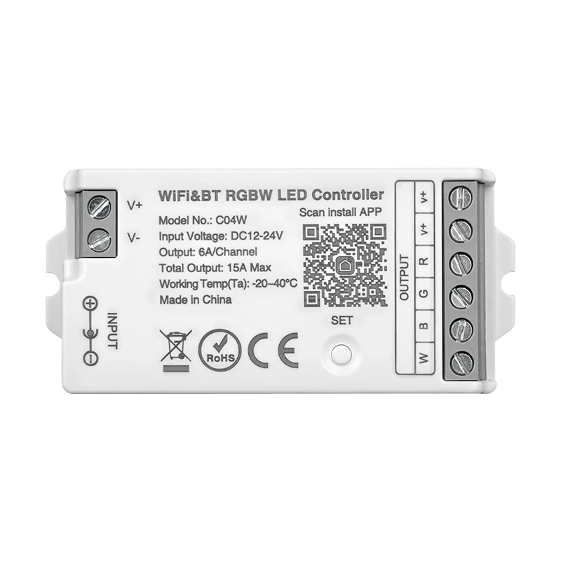 5M 4 In 1 RGBW LED Strip SMD5050 12V 60LEDs/M Flexible Light 24V RGBWW Strips With Tuya Smart Wifi Controller Alexa & Google