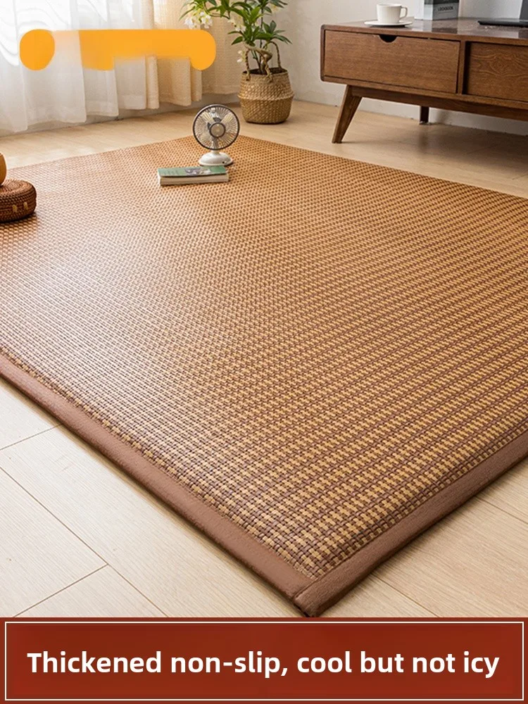 

Summer Ice Silk Thiened Wier Cooling Mat Tat Sle Bedding Student Bamboo Mat Foldable Design Comfortable Breathable