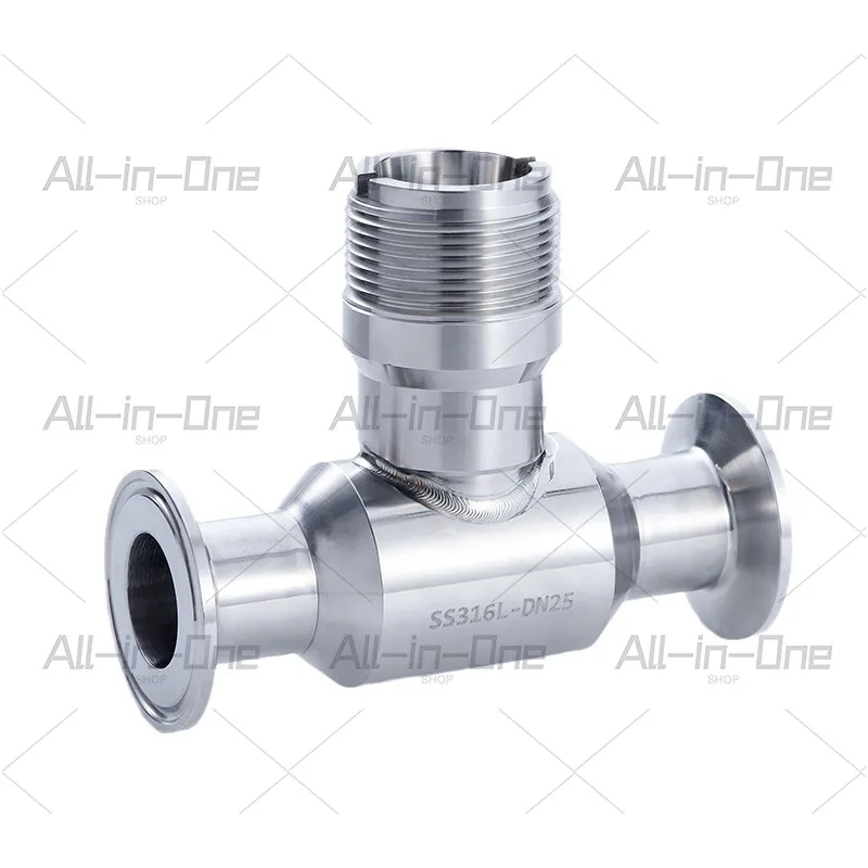 Outer wire chuck tee CYT010 stainless steel flow meter tee stainless steel union fittings pipe fittings pipe fittings