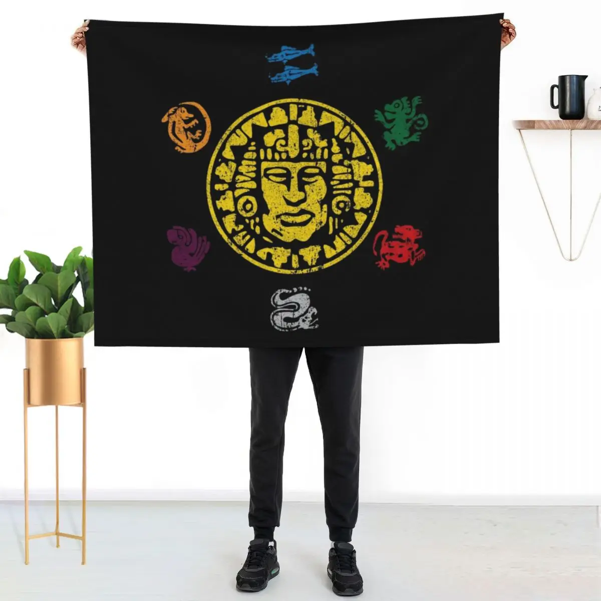 Legends of the Hidden Temple Throw Blanket Stain Resistant Cozy Warm Blanket