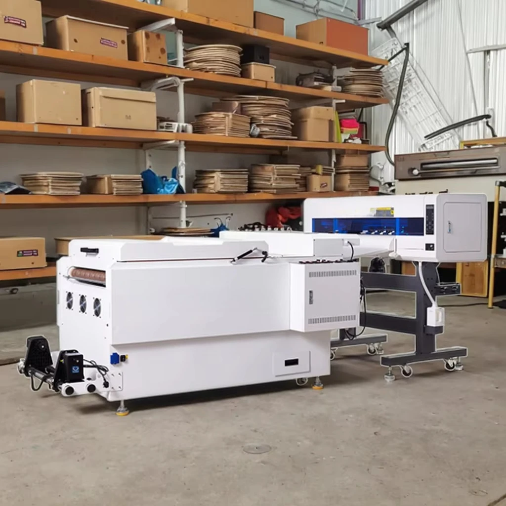 For DTF-60-2PC Dual Head ESPON Garment Printer With Powered Shaker For Home Use/New Core Engine Components