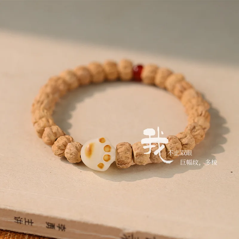 الطبيعية قسط العاطفة البذور سبحة صلاة لطيف شفاء الفحم الرعوي المحروق بودي الرجال والنساء يده سوار