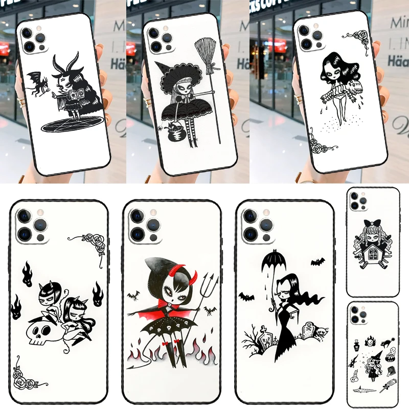 Nightmare Sassy Girl Monster Witch Case For Samsung Galaxy S26 S23 S24 S25 Ultra S20 S21 S22 S10 Plus S20 FE S25 FE Cover Coque