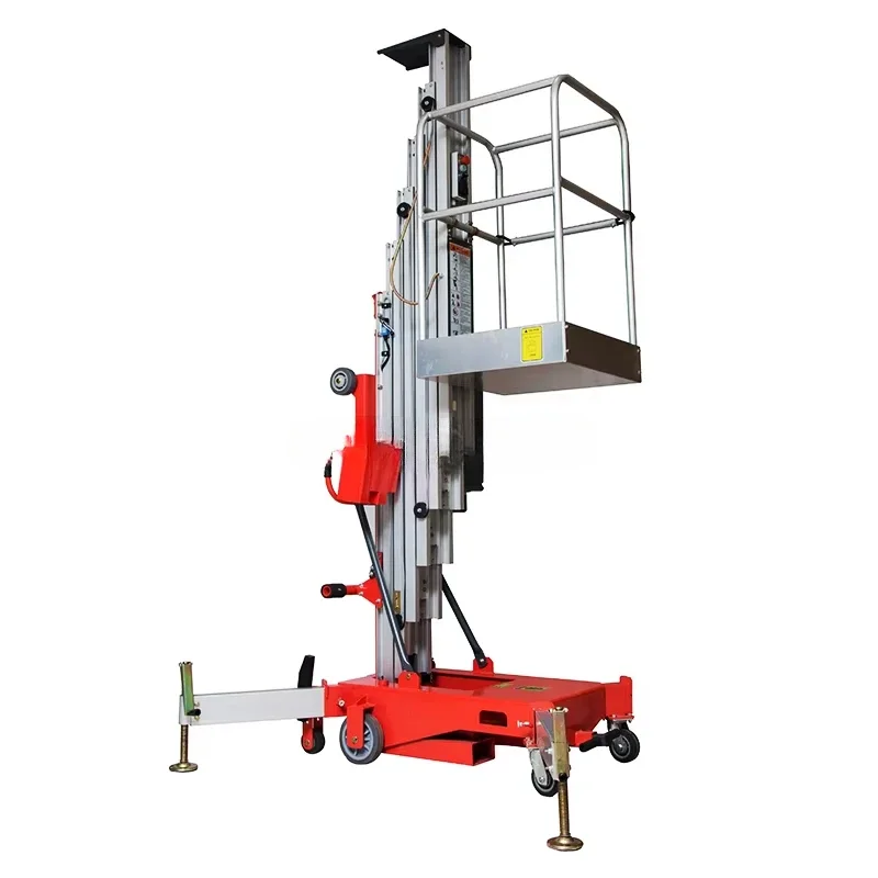 Hoogwaardig hydraulisch pull-liftplatform met enkele mast