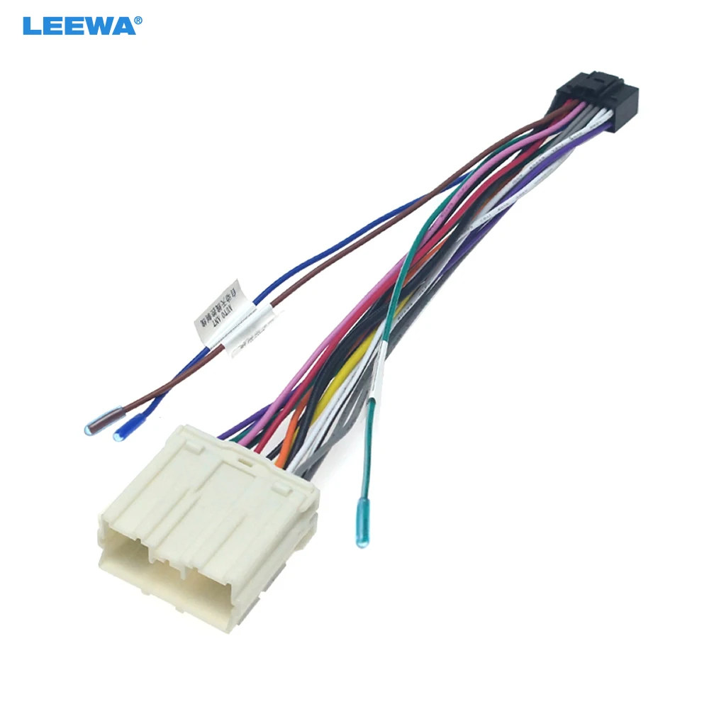 

LEEWA Car Audio DVD 16PIN Android Power Cable Adapter For Dongfeng Fengxing Lingzhi M3/M5 Power Wiring Harness #CA6381