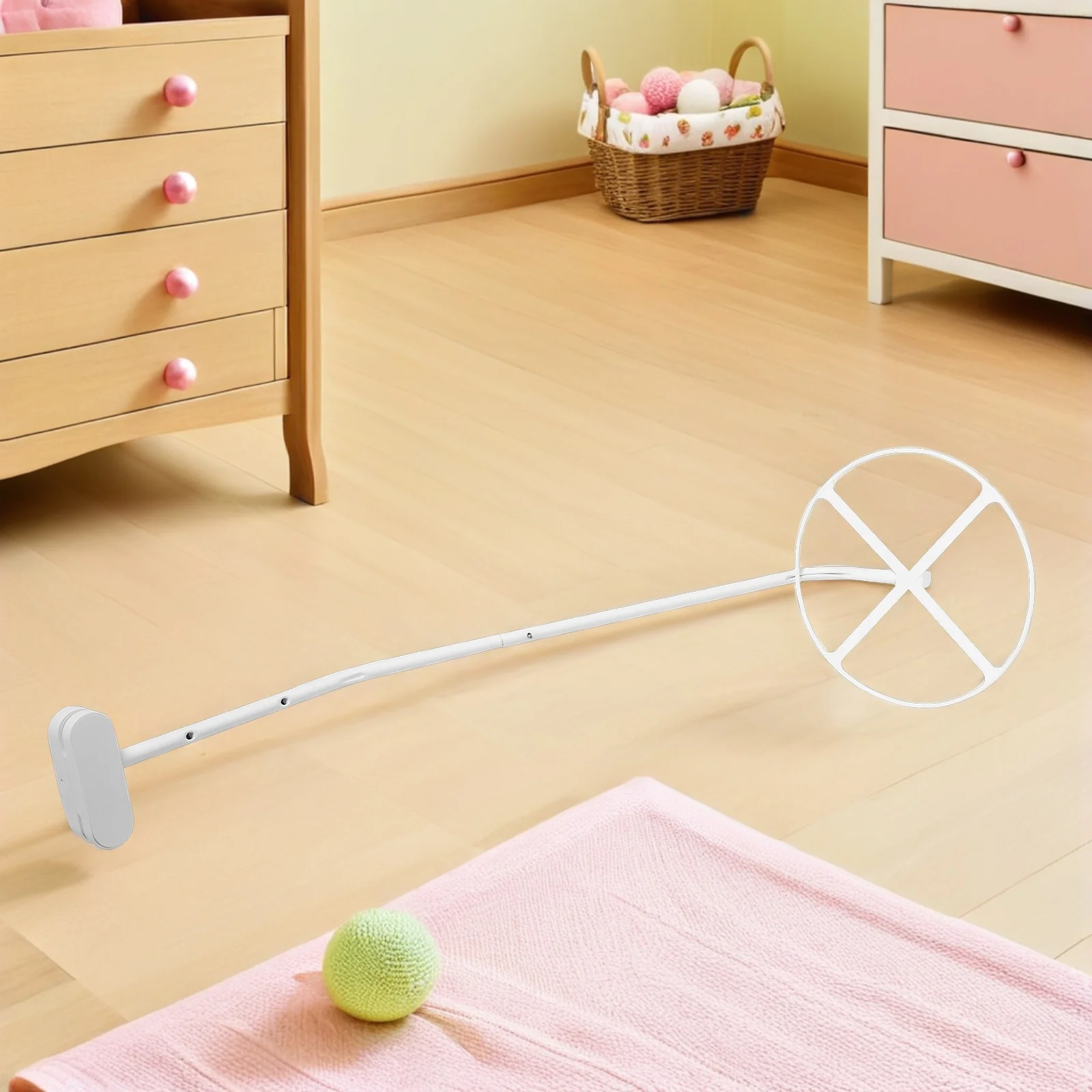 

Canopy Crib Net Mounting Rack Infant Bed Support Bracket Adjustable Design Safe Nursery Environment Easy Assembly Travel Use