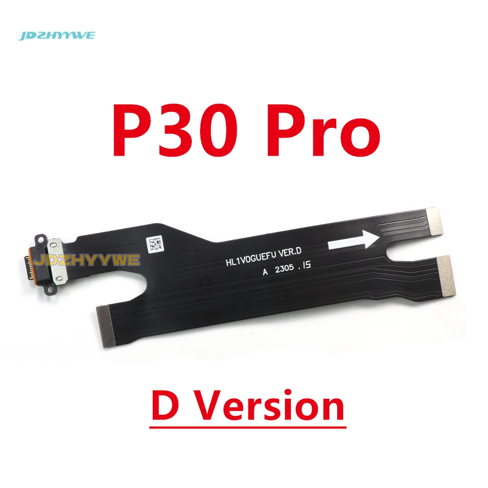 1 Uds placa de carga para Huawei P30 Pro p30pro puerto de carga USB conector de base placa PCB Cable flexible de cinta