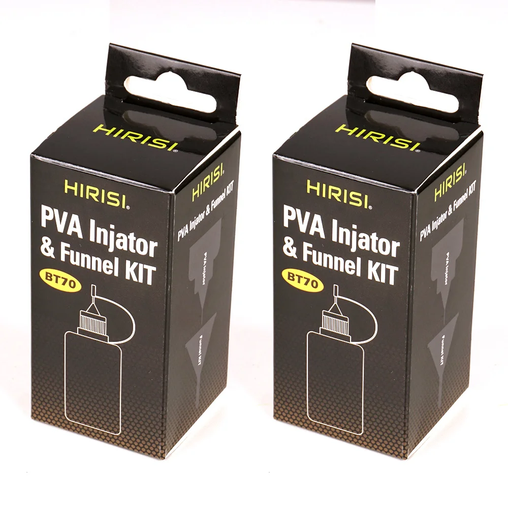 Hirisi BT70 PVA Vloeistofinjector & Trechter Set Karpervissen Aas Additief Injector voor Boilie PVA Zak Karpervissen Tackle Accessoire