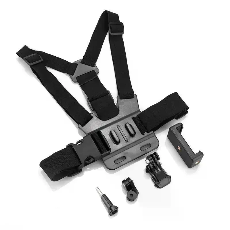 Adjustable Chest Phone Mount With Adjustable Straps Universal Holder Perfect For Vlogging Hiking Cycling Outdoor Recording