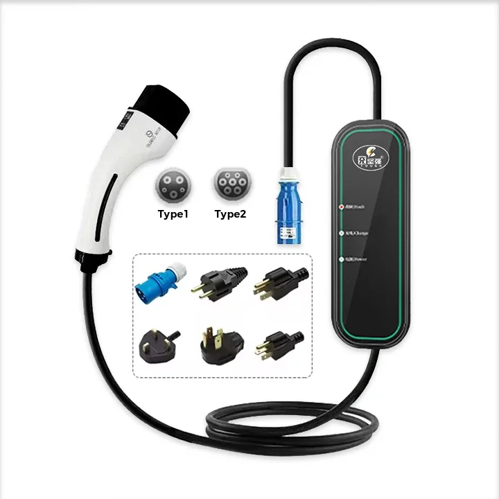 

2025 hot sale Type2 Type1 Level 2 Electric Vehicle Charger 32A Indoor Outdoor Portable EV Charger