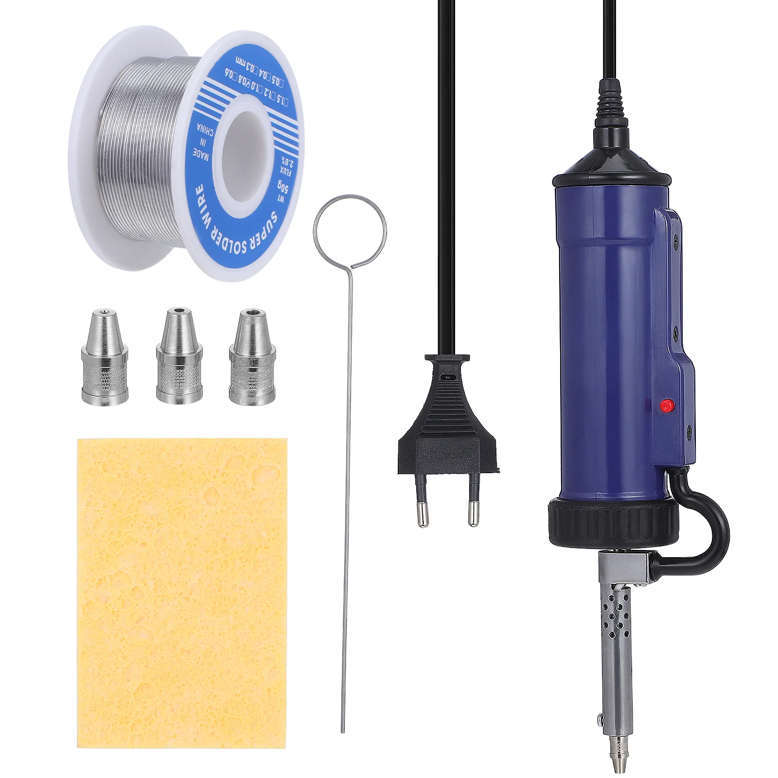 

3pcs Electric Desoldering Pump Powerful Suction Replaceable Nozzles For Tin Removal Portable Solder Sucker Tool Vacuum Pump