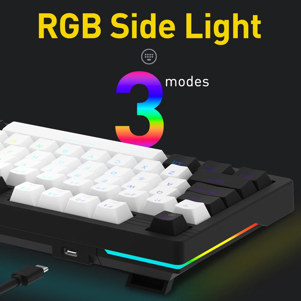 Imagem -04 - Teclado Mecânico com Junta com Fio Dareu Rolagem de Teclas n Antifantasmas Retroiluminação Rgb Interruptor de Sonho com Botão Multimédia