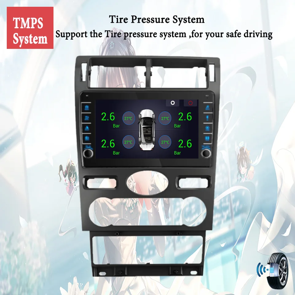 Radio para Auto con Android 14, 8GB de RAM, 128GB, Reproductor de Video, Audio, Música, DVD, GPS, Navegador, HU para Ford Mondeo 2000-2007, Carplay, Auto DSP, RDS