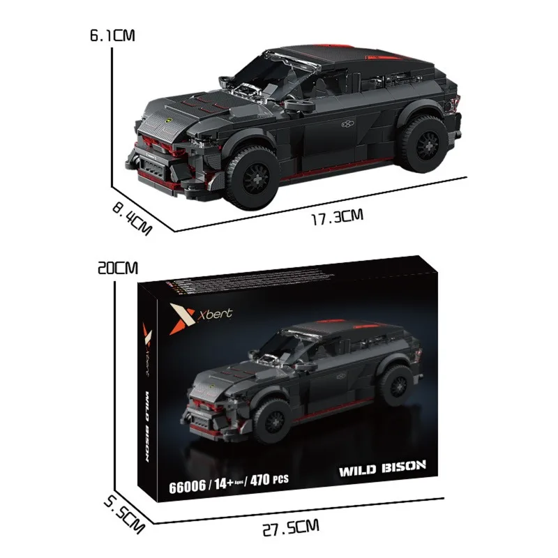 470 قطعة مكعبات بناء سيارة سباق المدينة SUV نموذج سيارة رياضية لتقوم بها بنفسك طوب السيارة للبالغين والأطفال مجموعة عرض هدية